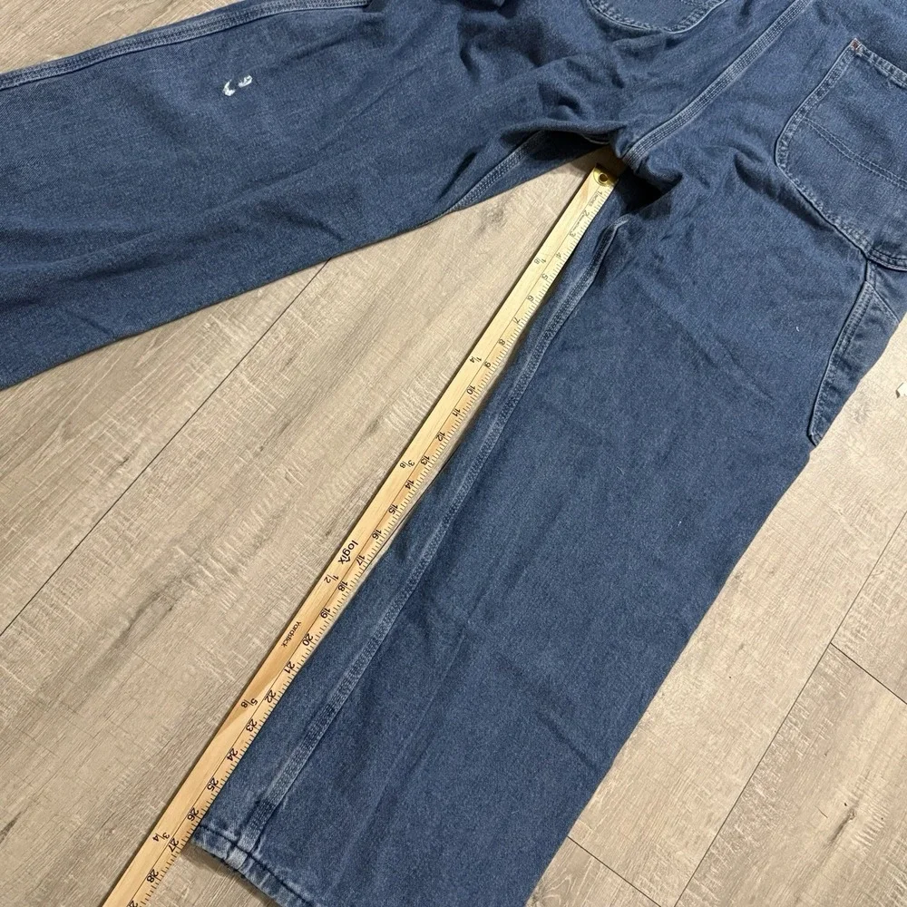Vintage Dickies Overalls Denim Carpenter Workwear Bib Utility Pants Men 34x30